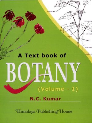 cover image of A Text Book of Botany, Volume 1